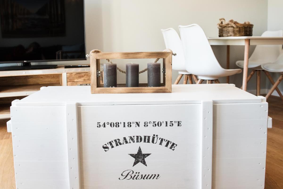 Strandhuette Büsum Buitenkant foto